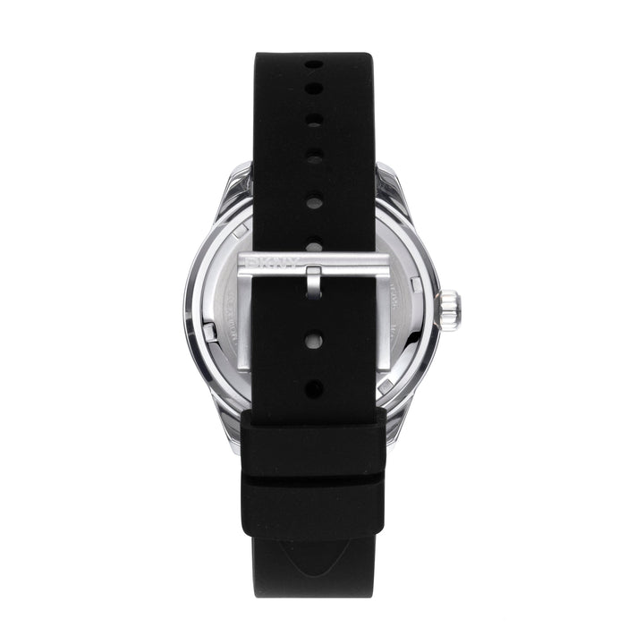 DKNY EVERYDAY Men's Silver Dial Silicone Strap Watch