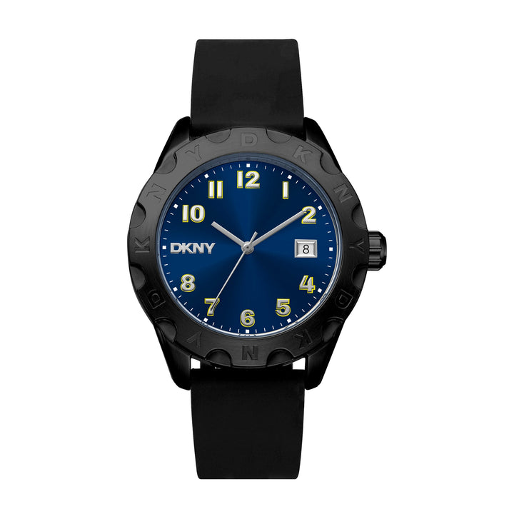DKNY EVERYDAY Men's Dark Blue Dial Silicone Strap Watch