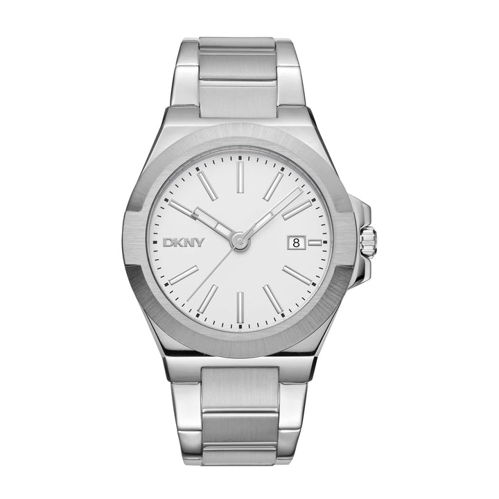 DKNY EVERYDAY Men's Silver Dial Stainless Steel Watch