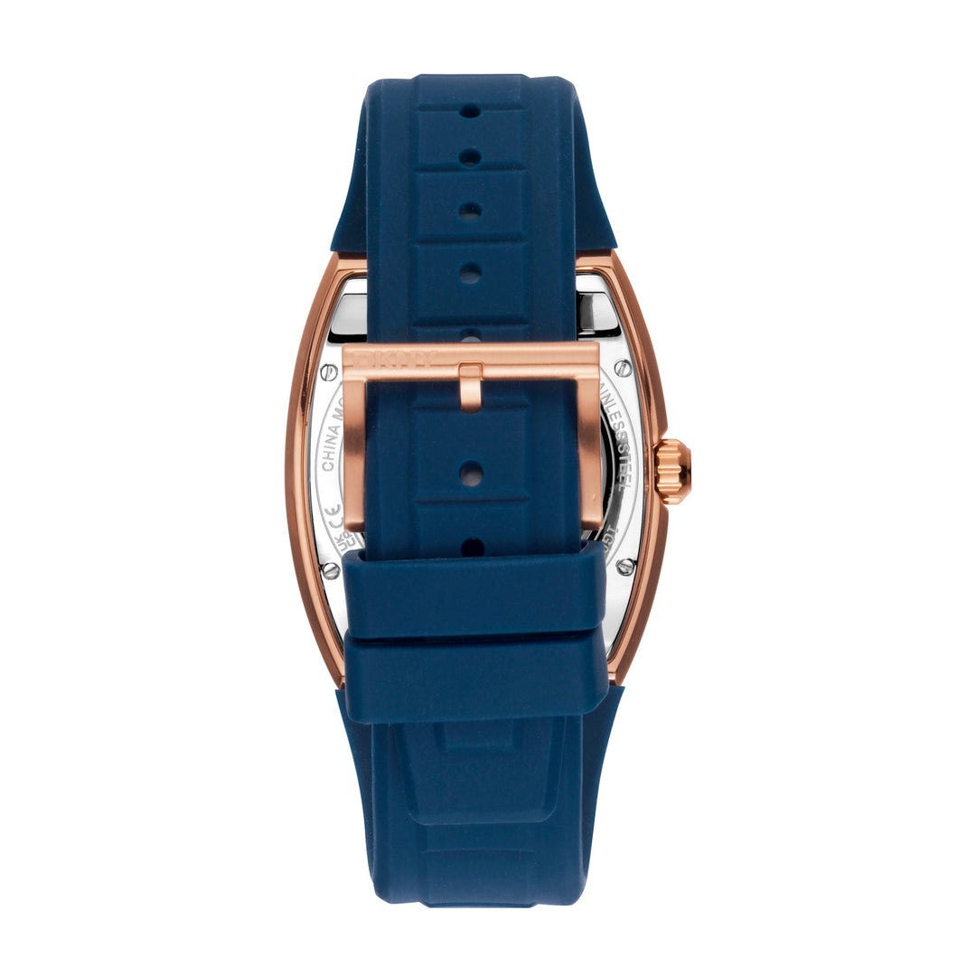 DKNY Automatic Active Men's Dark Blue Dial Silicone Strap Watch