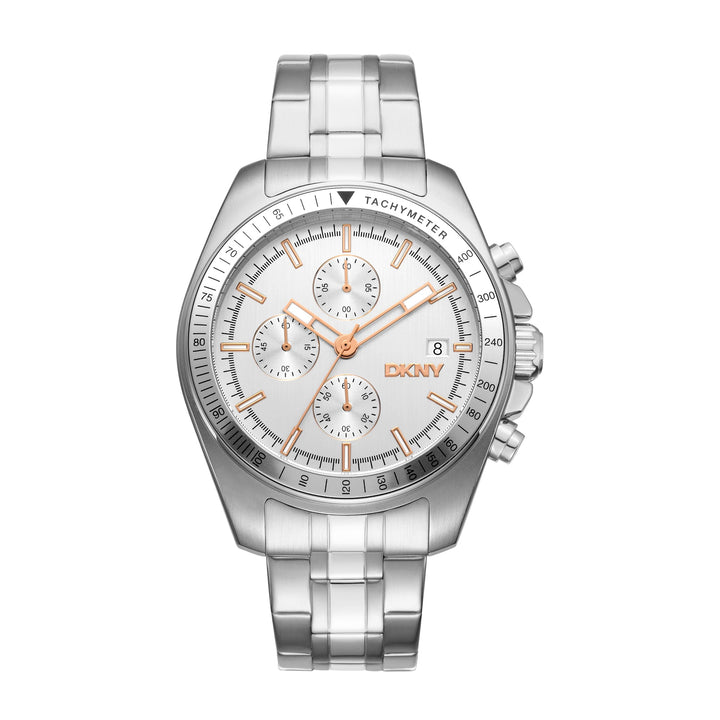 DKNY EVERYDAY Men's Silver Dial Stainless Steel Watch