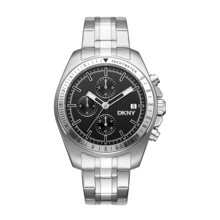 DKNY EVERYDAY Men's Black Dial Stainless Steel Watch