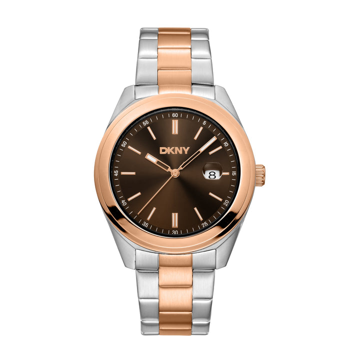 DKNY EVERYDAY Men's Brown Dial Stainless Steel Watch