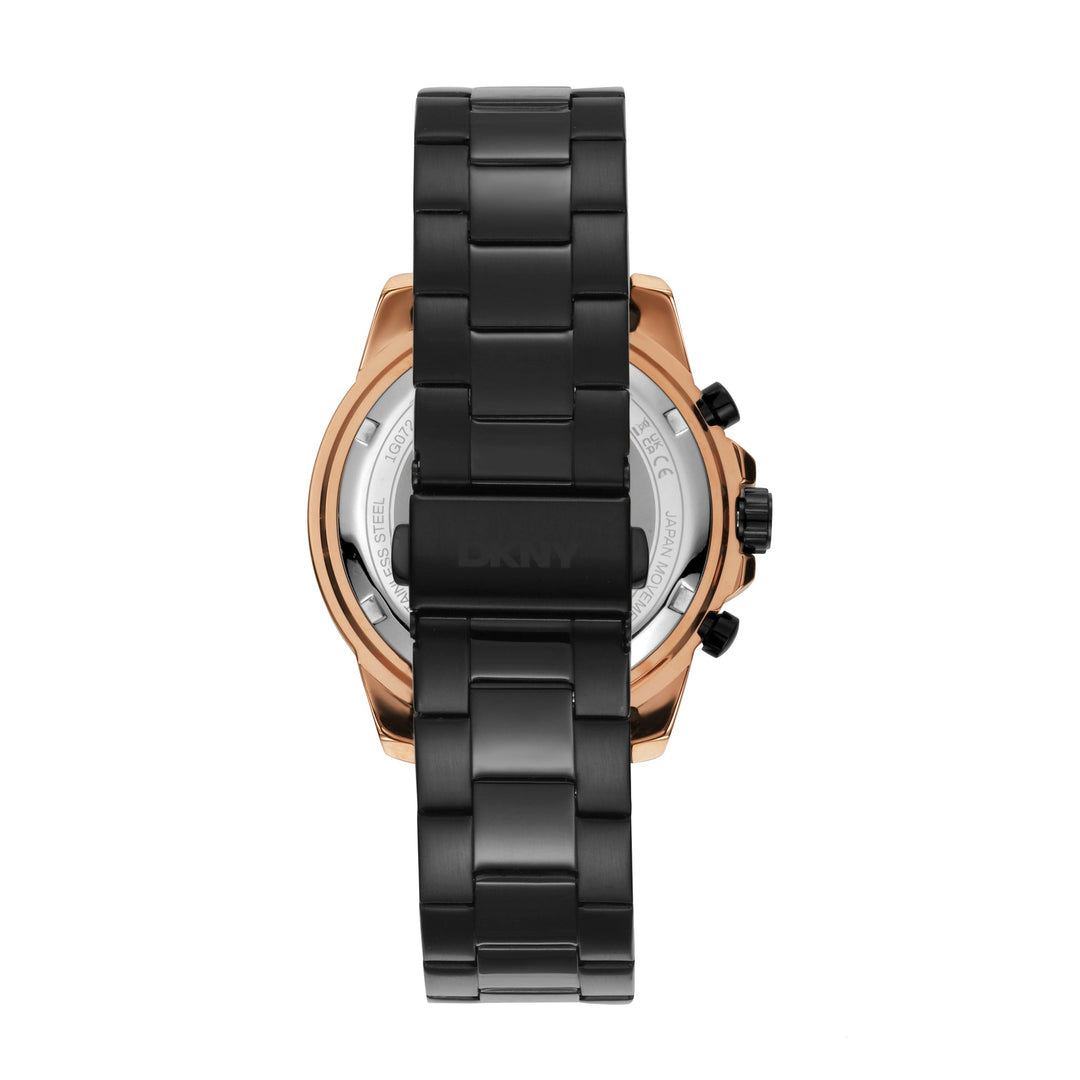 DKNY ACTIVE Men's Black Dial Stainless Steel Watch