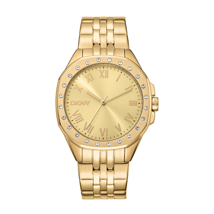 DKNY EVENING Women's Champagne Dial Stainless Steel Watch