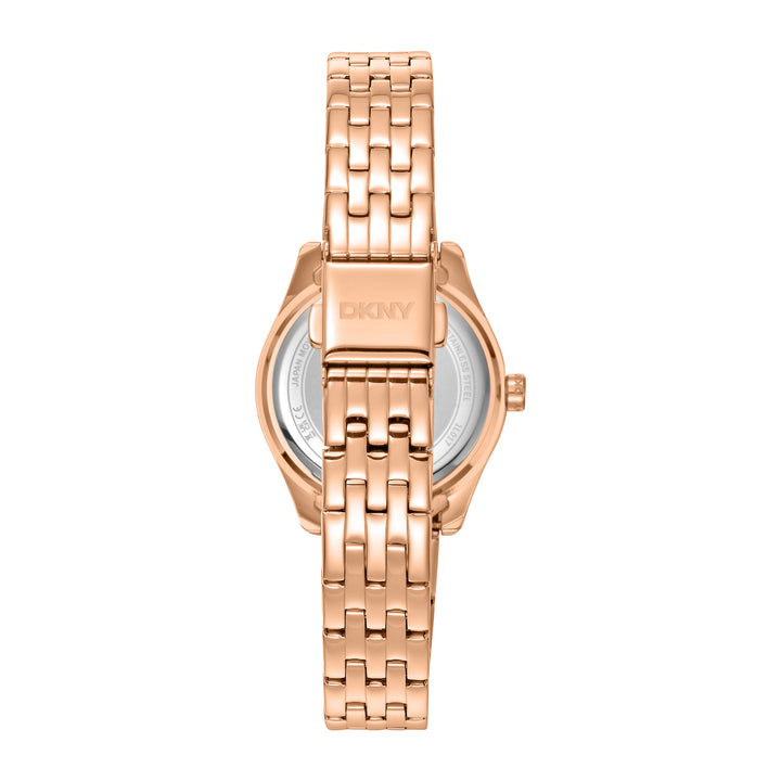 DKNY EVERYDAY Women's Rose Gold Dial Stainless Steel Watch