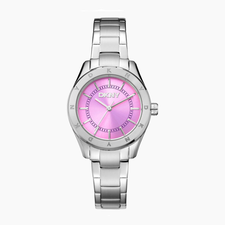 DKNY EVERYDAY Women's Pink Dial Stainless Steel Watch
