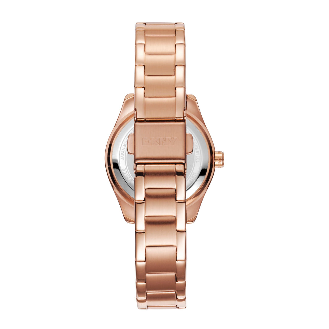 DKNY EVERYDAY Women's Rose Gold Dial Stainless Steel Watch