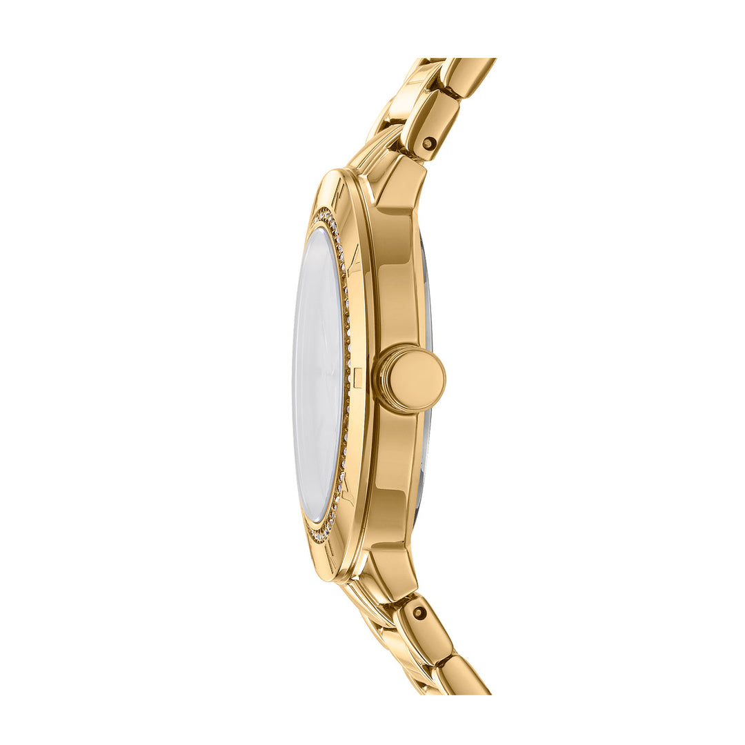 DKNY EVENING Women's White MOP Dial Stainless Steel Watch