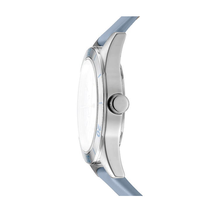 DKNY ACTIVE Women's Blue Dial Leather Strap Watch