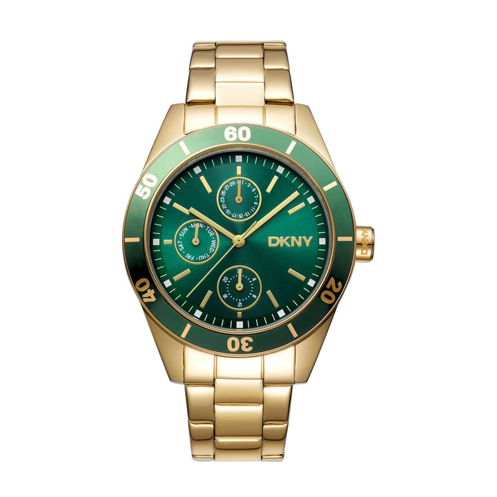 DKNY ACTIVE Women's Dark Green Dial Stainless Steel Watch