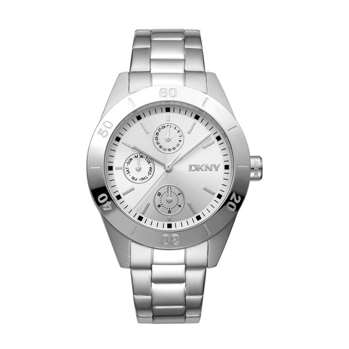 DKNY ACTIVE Women's Silver Dial Stainless Steel Watch