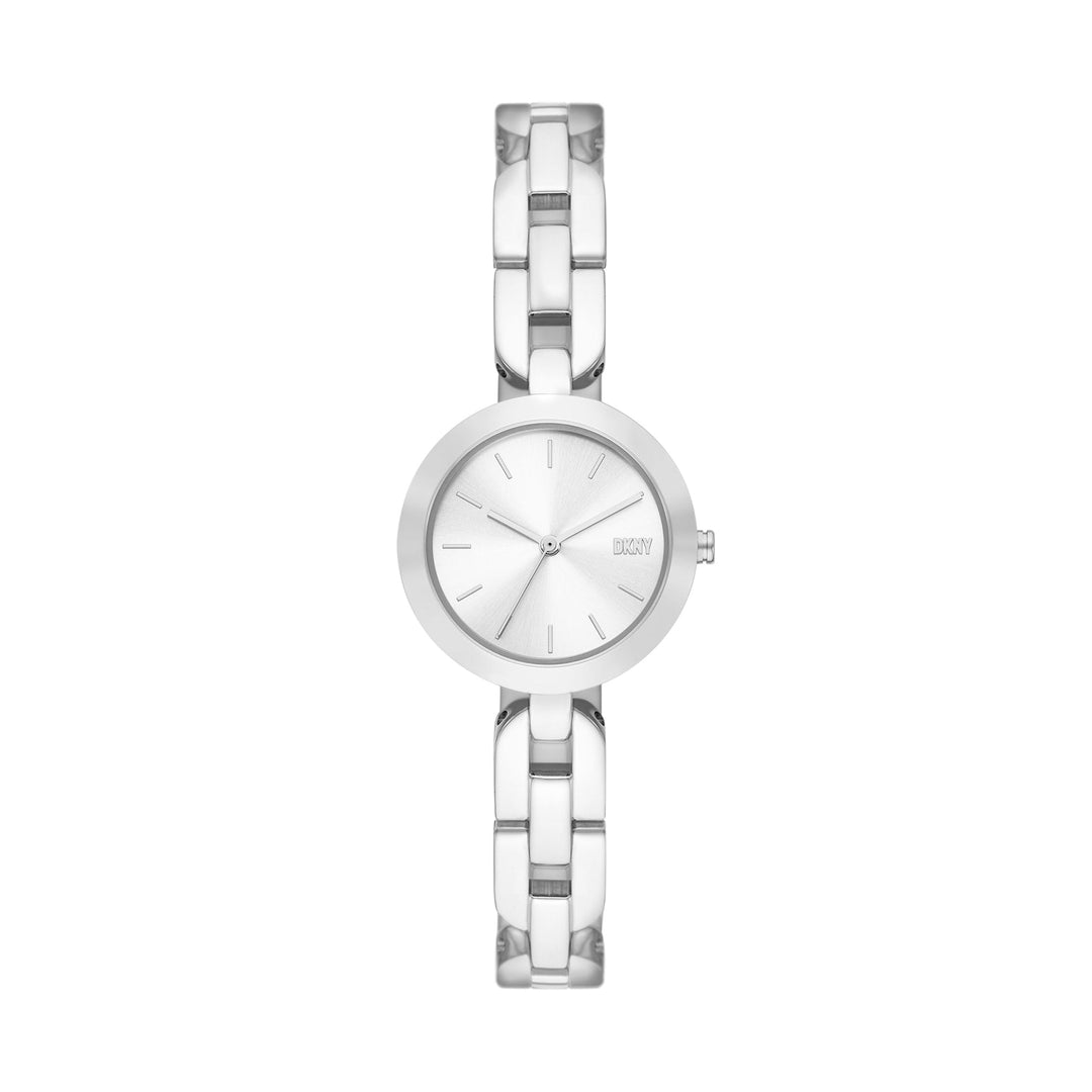 DKNY CITY LINK THREE-HAND STAINLESS STEEL WATCH