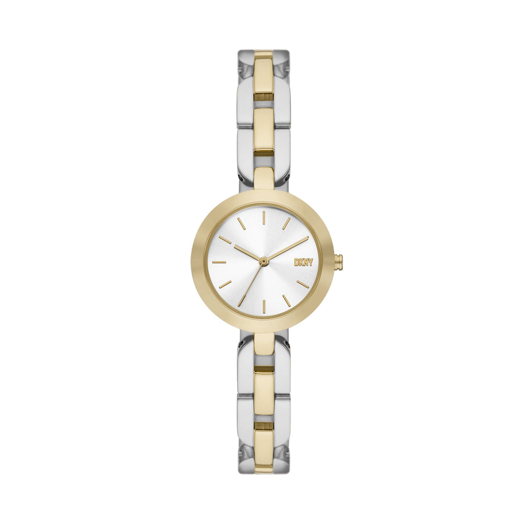 DKNY CITY LINK THREE-HAND TWO-TONE STAINLESS STEEL WATCH