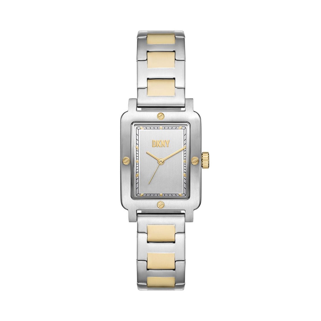 Dkny City Rivet Silver Stainless Steel Women&