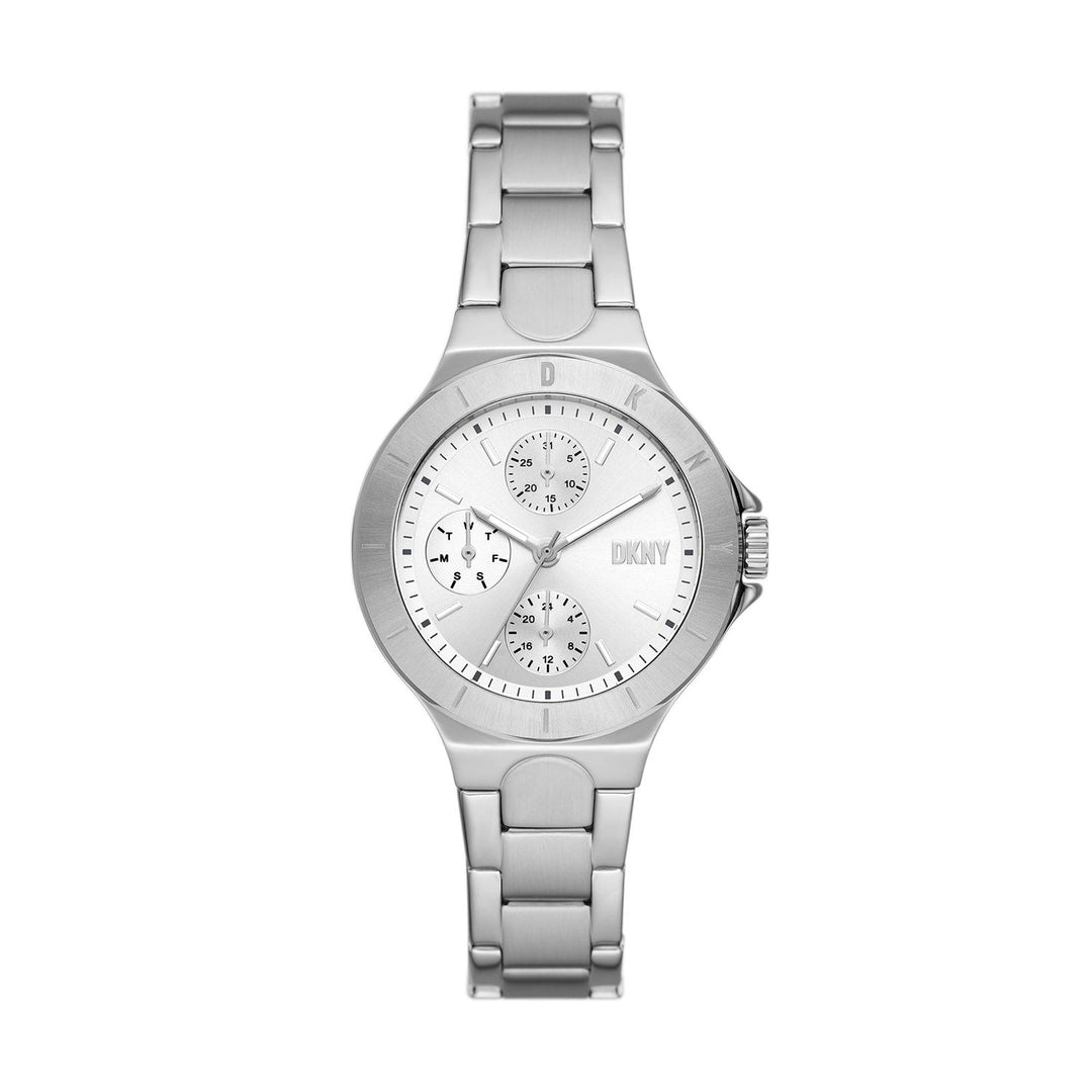 Dkny Chambers Silver Stainless Steel Women&