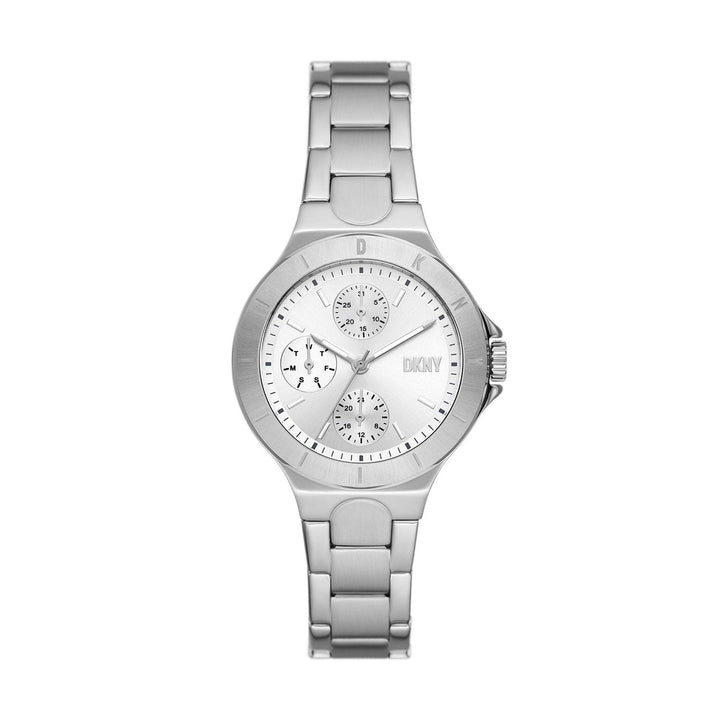 Dkny Chambers Silver Stainless Steel Women&