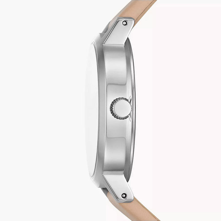 Dkny The Modernist Silver Stainless Steel Women&