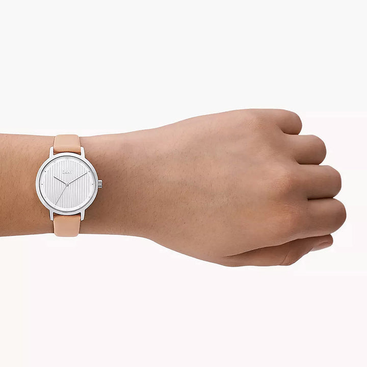 Dkny The Modernist Silver Stainless Steel Women&