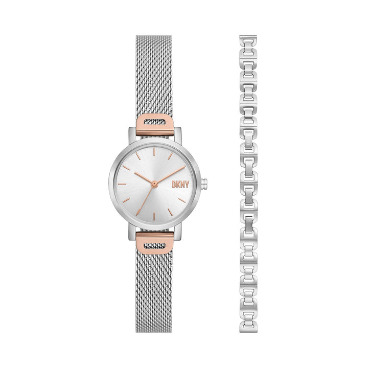 Dkny Soho Silver Stainless Steel Women&