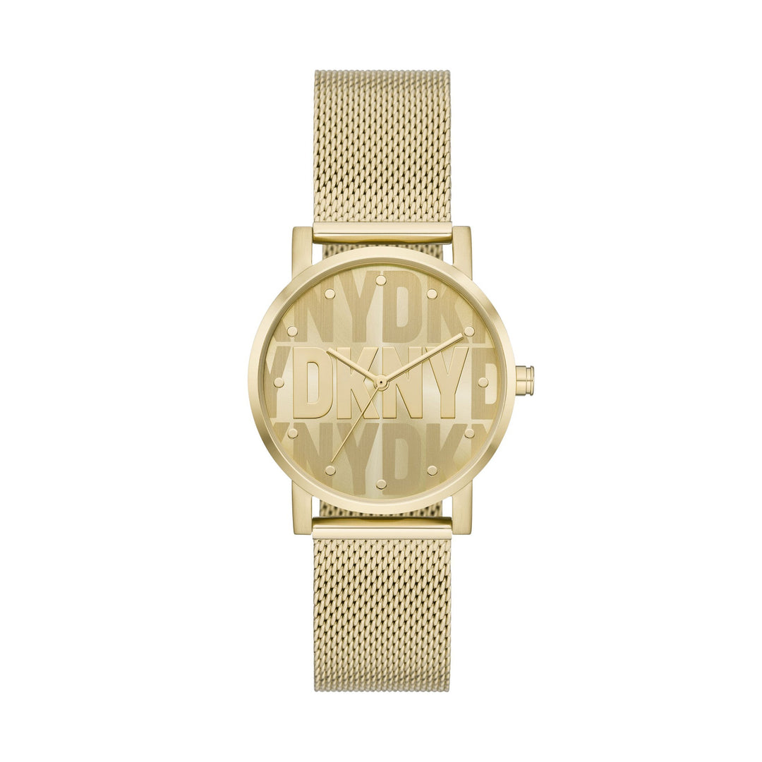 Dkny Soho Gold Stainless Steel Women&