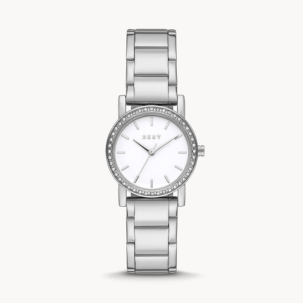 DKNY  SOHO SILVER STAINLESS STEEL WOMENS WATCH