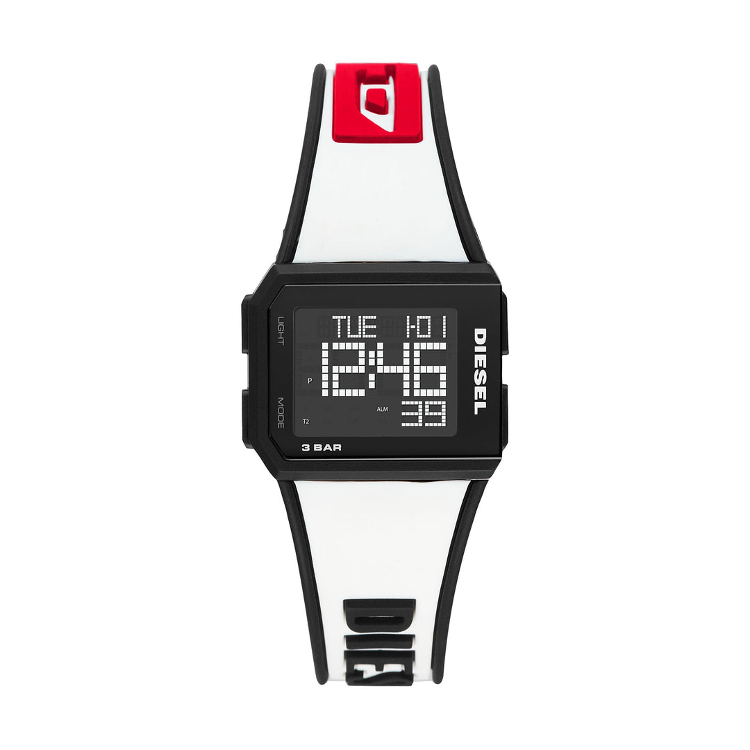 LI DIGITAL WATCH SS PLASTIC STRAP