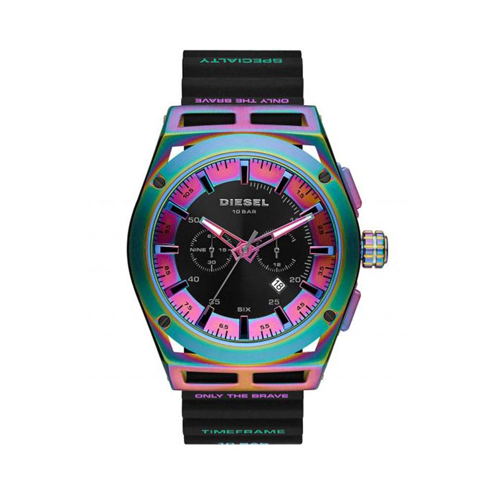 ANLG WATCH 0 JWL SS LEATHER STRAP