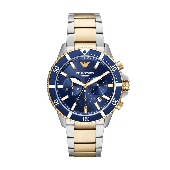 Emporio Armani World Explorer Chronograph Blue Dial Multicolor Men&