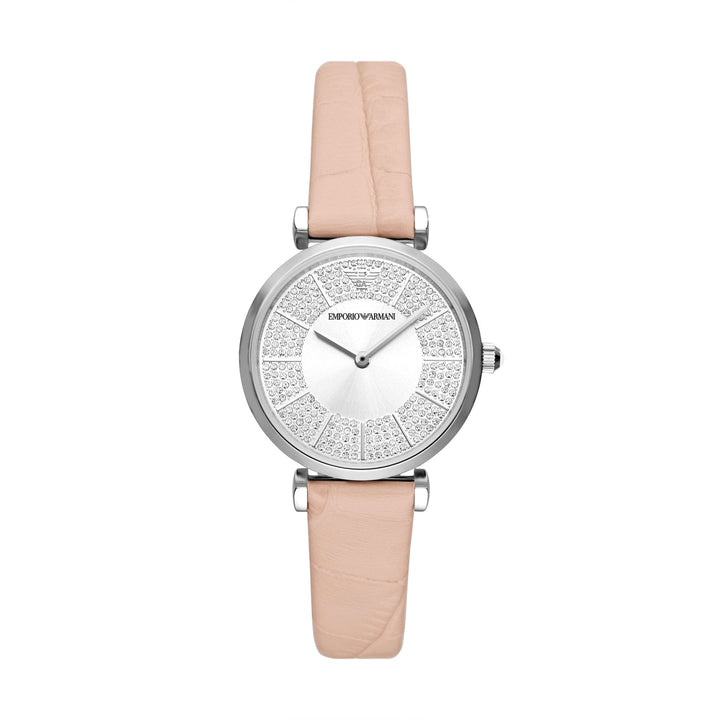EMPORIO ARMANI GIANNI T-BAR WOMEN'S PRO-PLANET LEATHER WATCH