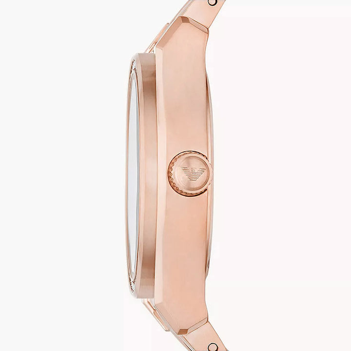 Emporio Armani Federica Rose Gold Stainless Steel Women's Watch