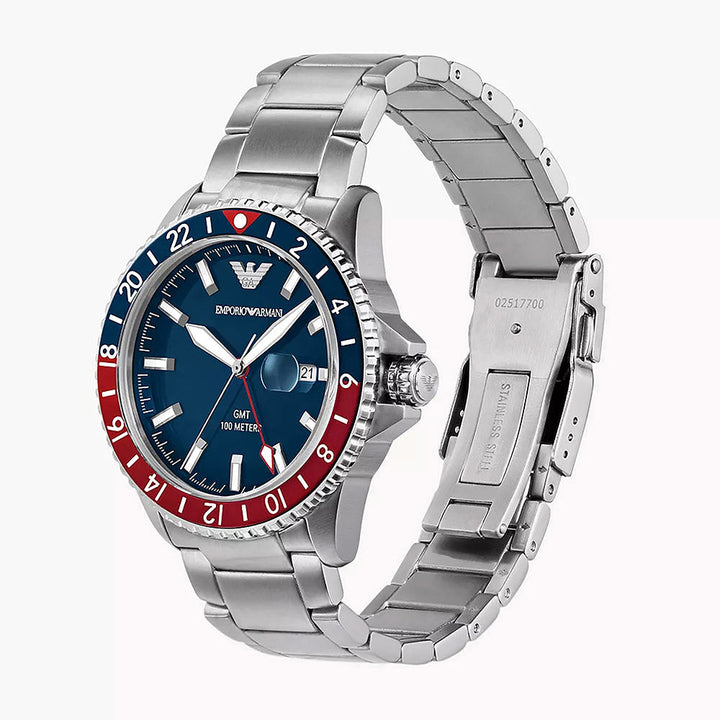 Emporio Armani Diver Silver Stainless Steel Men's Watch - AR11590