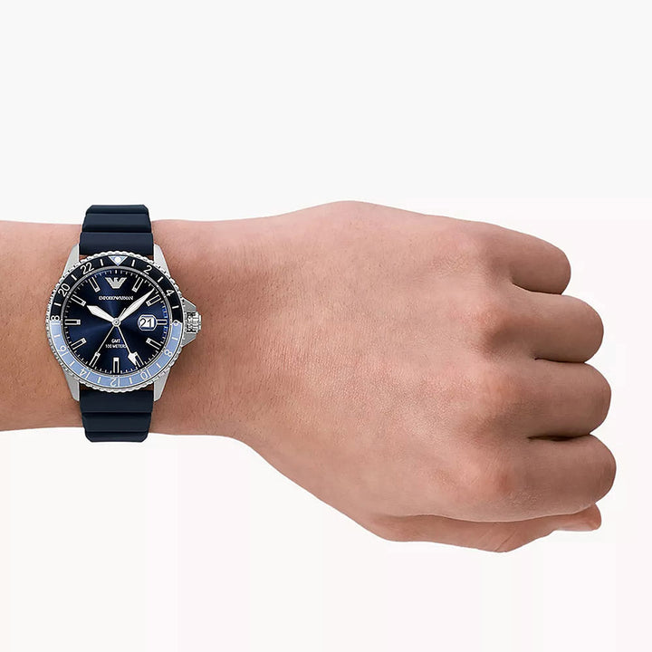 Emporio Armani Diver Silver Stainless Steel Men&