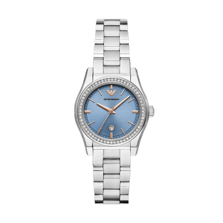 Emporio Armani Federica Silver Stainless Steel Women's Watch