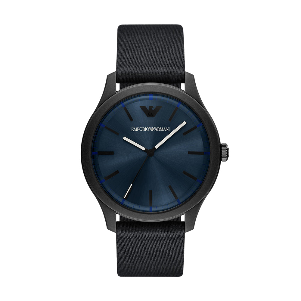 Emporio Armani Three-Hand Black 