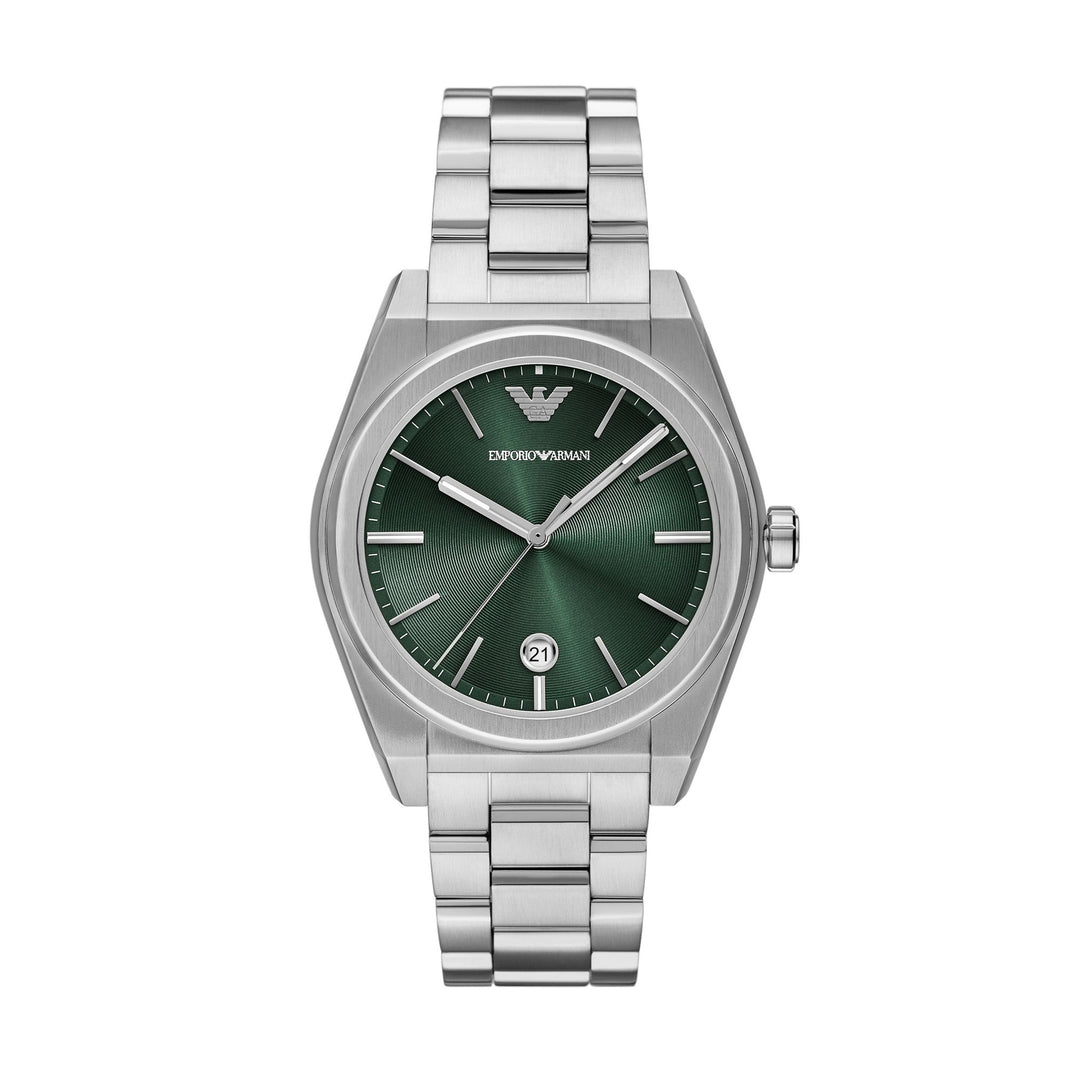 Emporio Armani Federico Silver Stainless Steel Men&