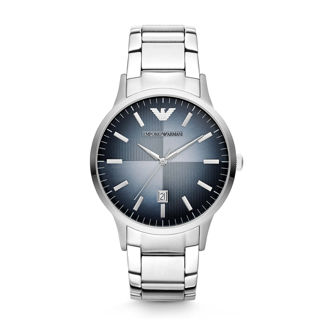 EMPORIO ARMANI RENATO BLU DL ST STEEL BRAC