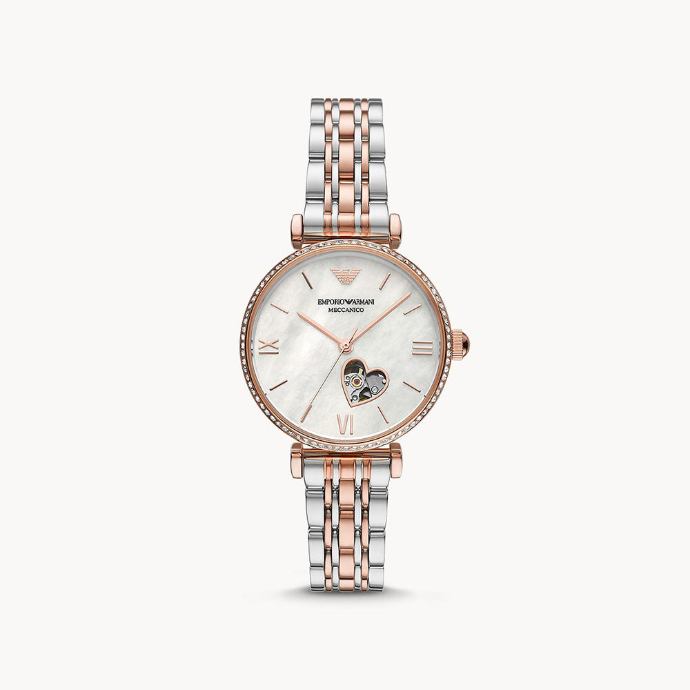 Emporio Armani Automatic Two-Tone Stainless Steel Watch