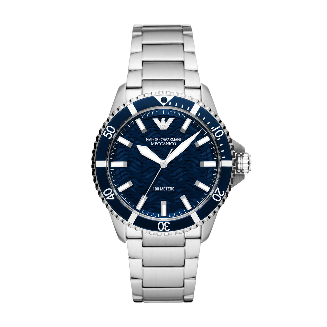 EMPORIO ARMANI AUTOMATIC STAINLESS STEEL WATCH