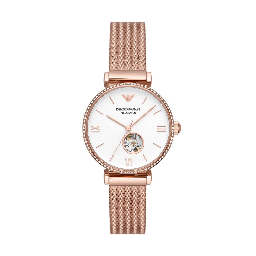 EMPORIO ARMANI MECCANICO OPEN HEART AUTOMATIC LADIES WATCH