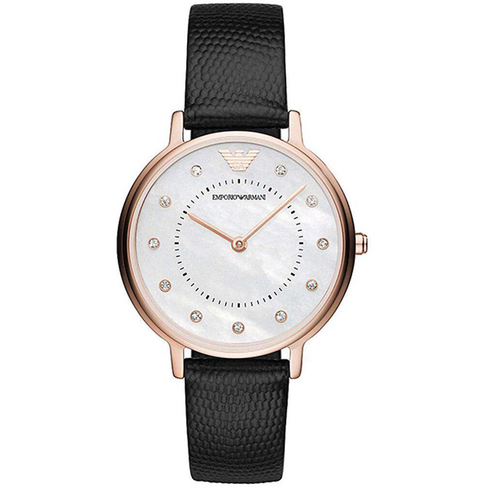 EMPORIO ARMANI SET MOP ANALOG WATCH AND JEWELRY