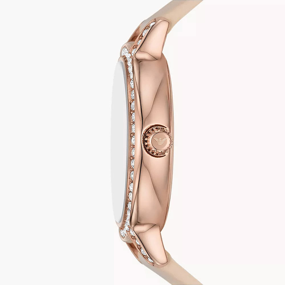 Emporio Armani Cleo Rose Gold Stainless Steel Set Women&