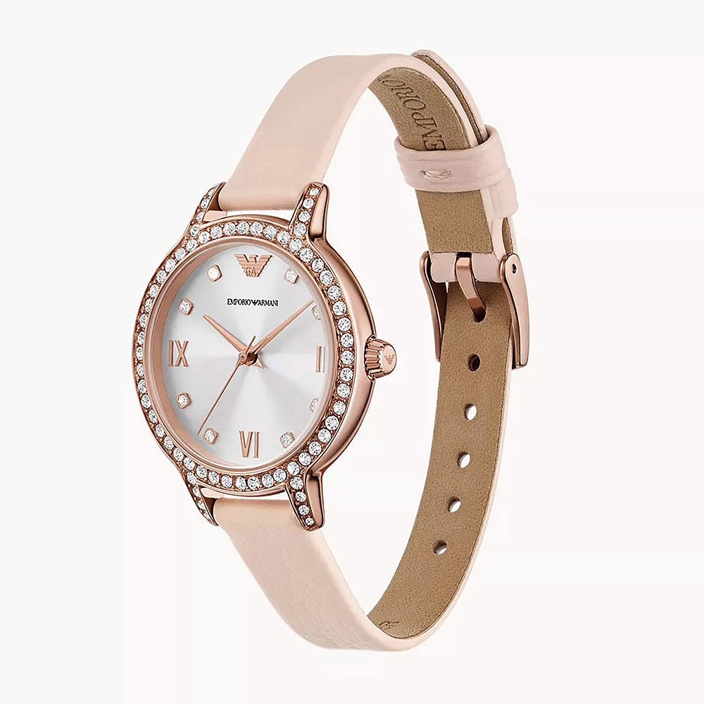 Emporio Armani Cleo Rose Gold Stainless Steel Set Women&