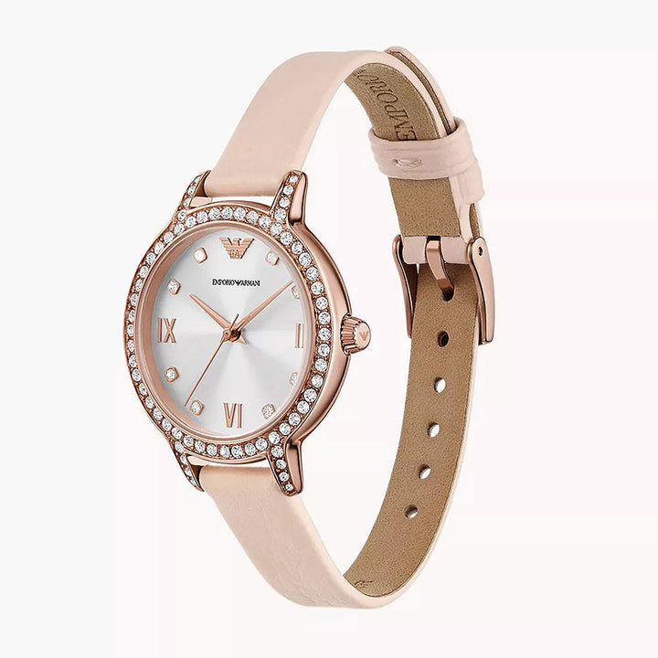 Emporio Armani Cleo Rose Gold Stainless Steel Set Women&