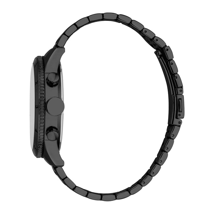 ESPRIT Men Watch, Black Color Case, Black Dial, Black Color Metal Bracelet, Chronograph, 10 ATM