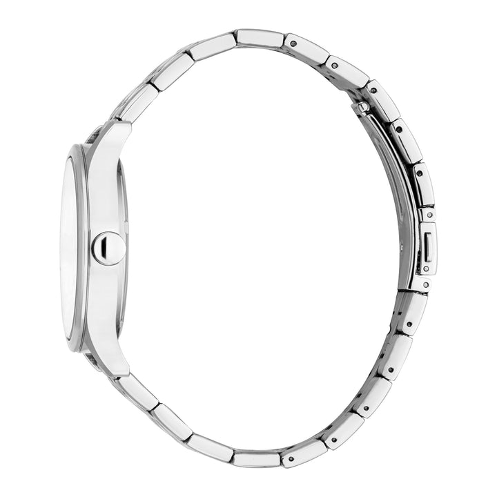 ESPRIT Men Watch, Silver Color Case, Silver Dial, Stainless Steel Metal Bracelet, 3 Hands Date, 10 ATM