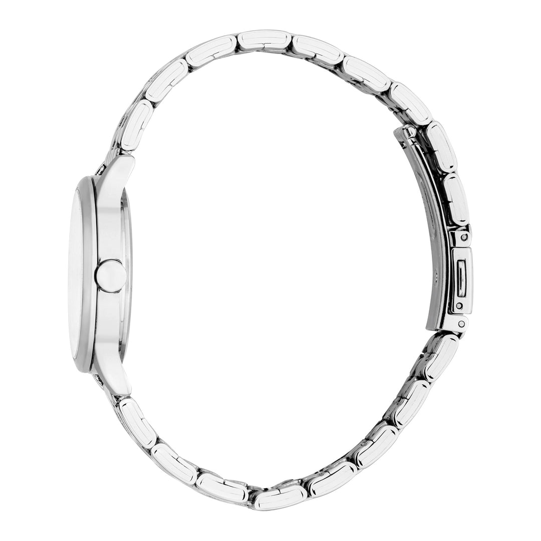 ESPRIT Women Watch, Silver Color Case, Silver Dial, Stainless Steel Metal Bracelet, 3 Hands, 3 ATM