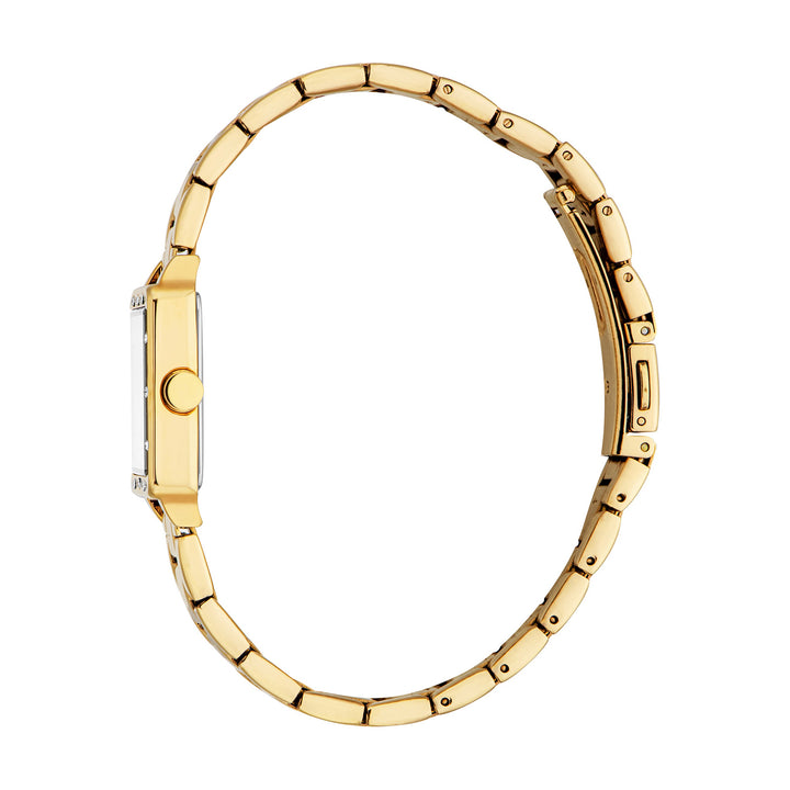 ESPRIT Women Watch, Gold Color Case, Silver Dial, Gold Color Metal Bracelet, 3 Hands, 3 ATM