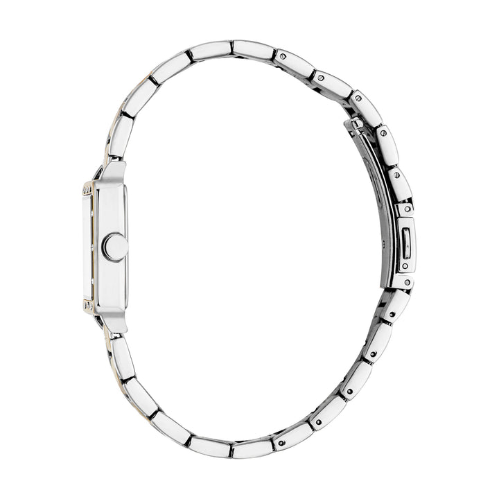 ESPRIT Women Watch, Two Tone Silver &amp; Gold Color Case, White MOP Dial, Two Tone Silver &amp; Gold Color Metal Bracelet, 3 Hands, 3 ATM
