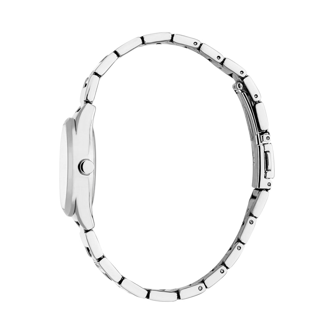 ESPRIT Women Watch, Silver Color Case, Silver Dial, Stainless Steel Metal Bracelet, 3 Hands, 3 ATM